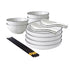 Japanese Style Ceramic Dinnerware Set Of 8 Plate Bowl Lead Free White